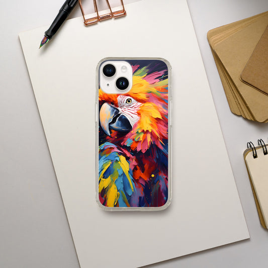 Neon Zoo: iPhone Clear Case: Macaw