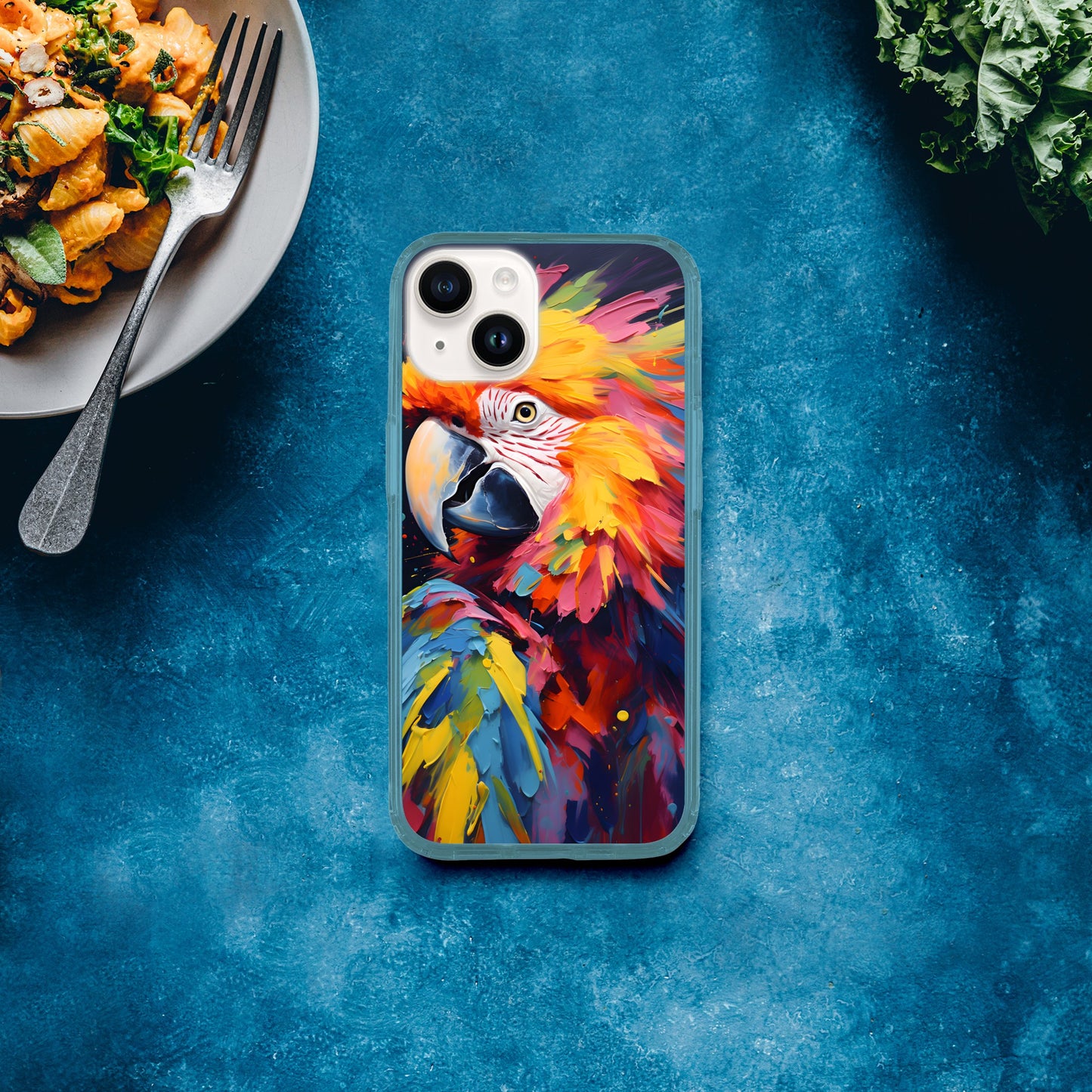 Neon Zoo: iPhone Clear Case: Macaw