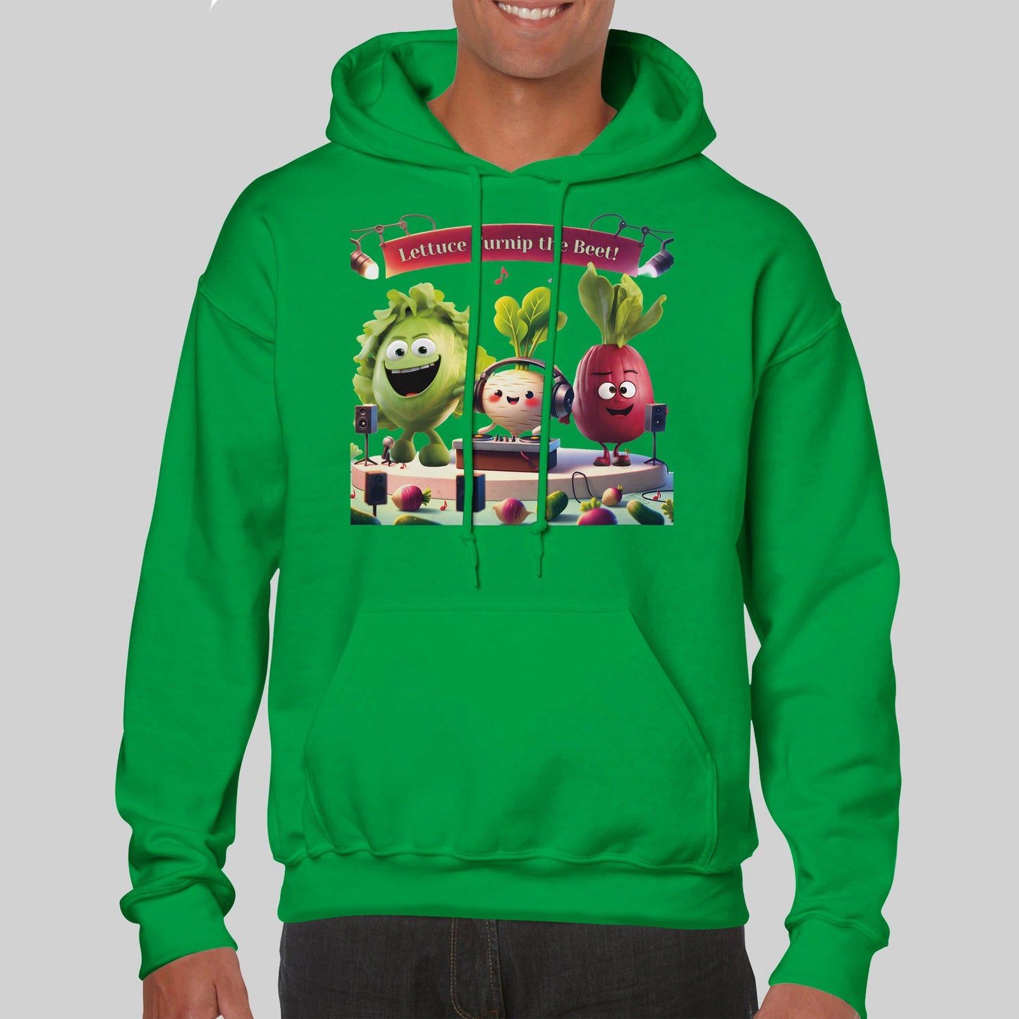 Classic Unisex Pullover Hoodie: Beets by Day - "Lettuce Turnip the Beet!"