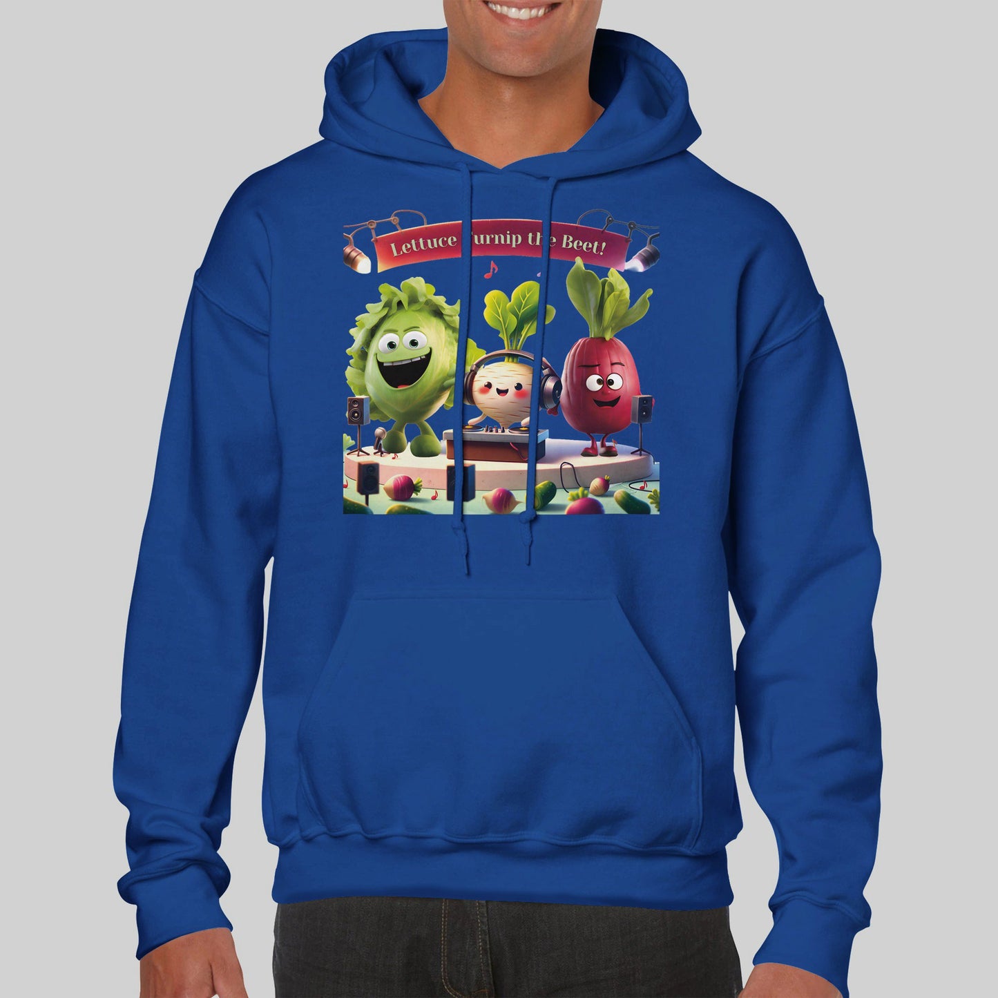 Classic Unisex Pullover Hoodie: Beets by Day - "Lettuce Turnip the Beet!"