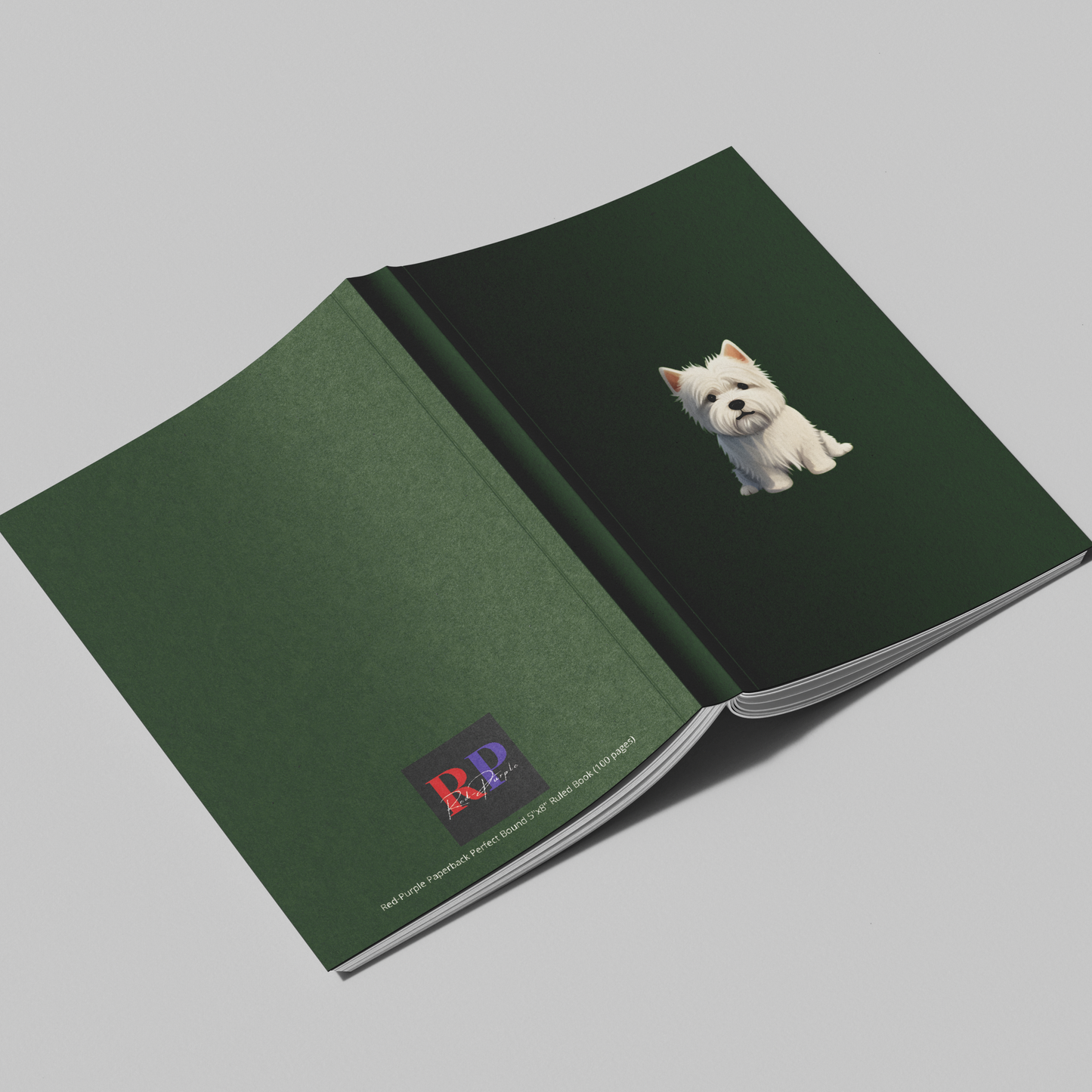 Ruled Notebook (Perfect Bound): Perfect Companion - West Highland White Terrier (3 cover designs)