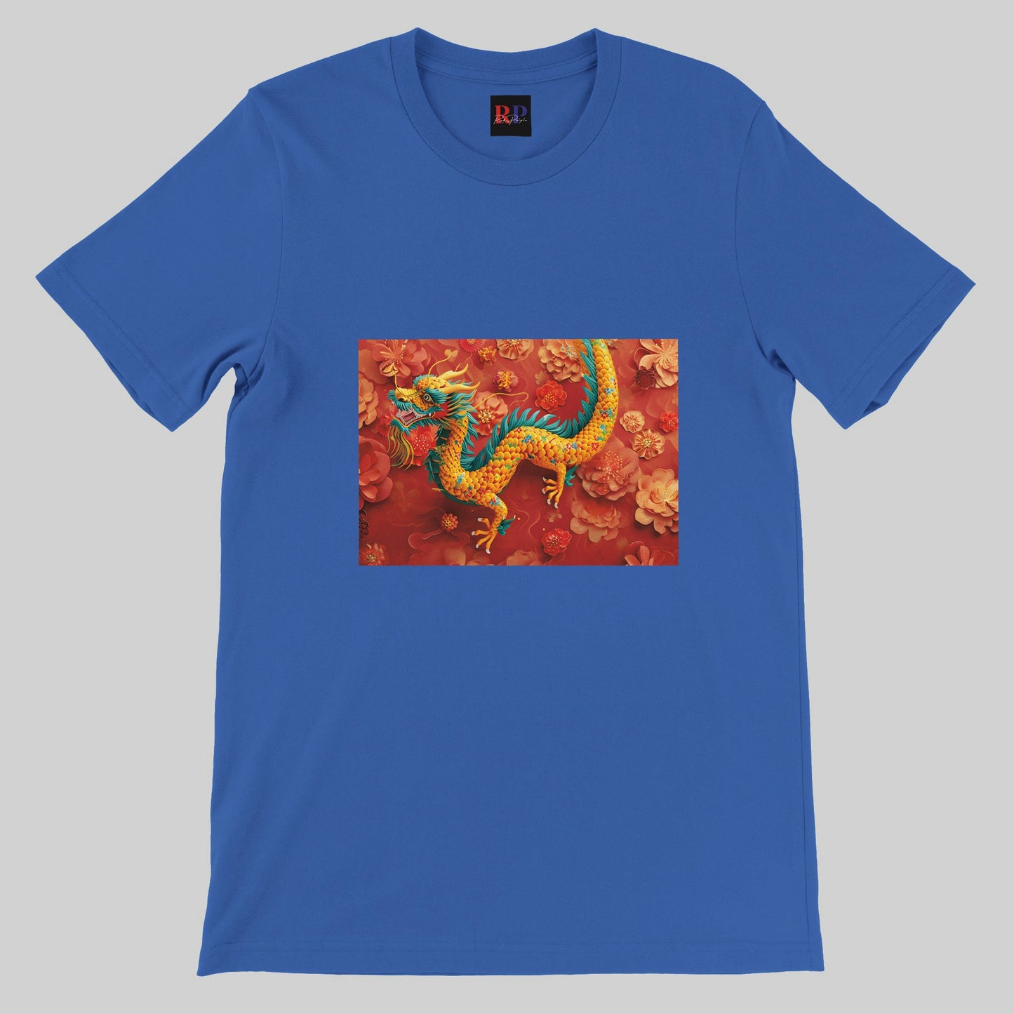 Premium Unisex Crewneck T-shirt: Chinese New Year 2024  - Dragon 01