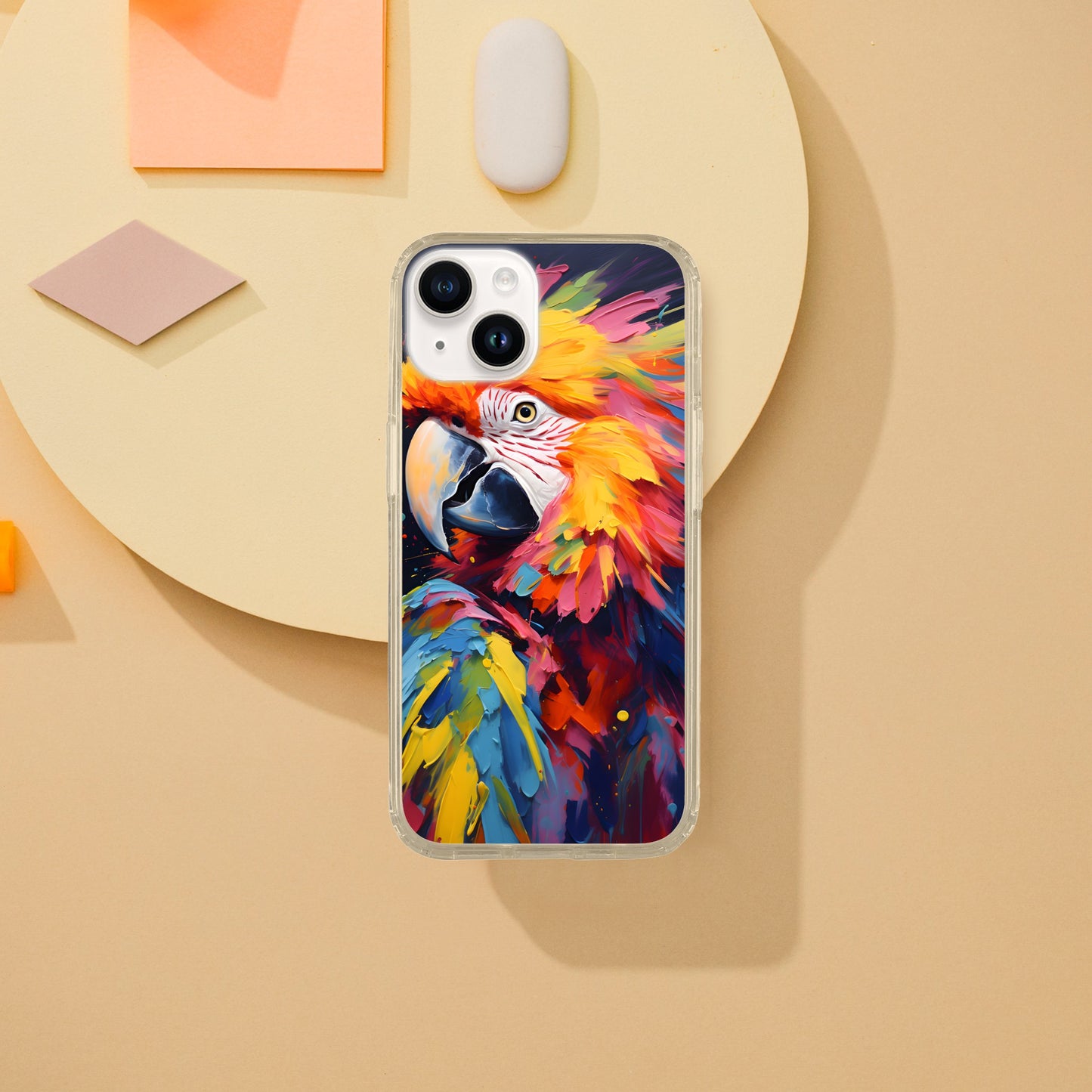 Neon Zoo: iPhone Clear Case: Macaw