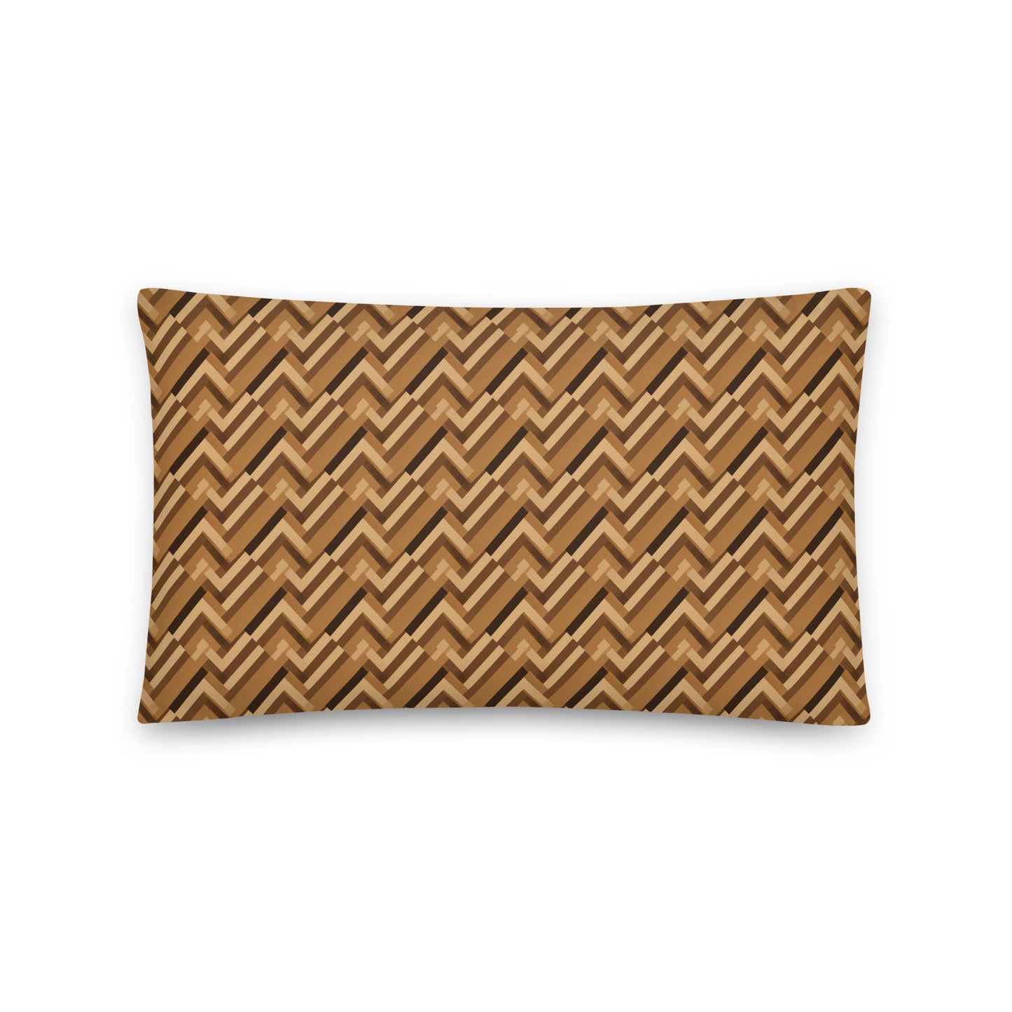 Cushion: Brown Chevron (18" x 18", 20" x 12" or 22" x 22")