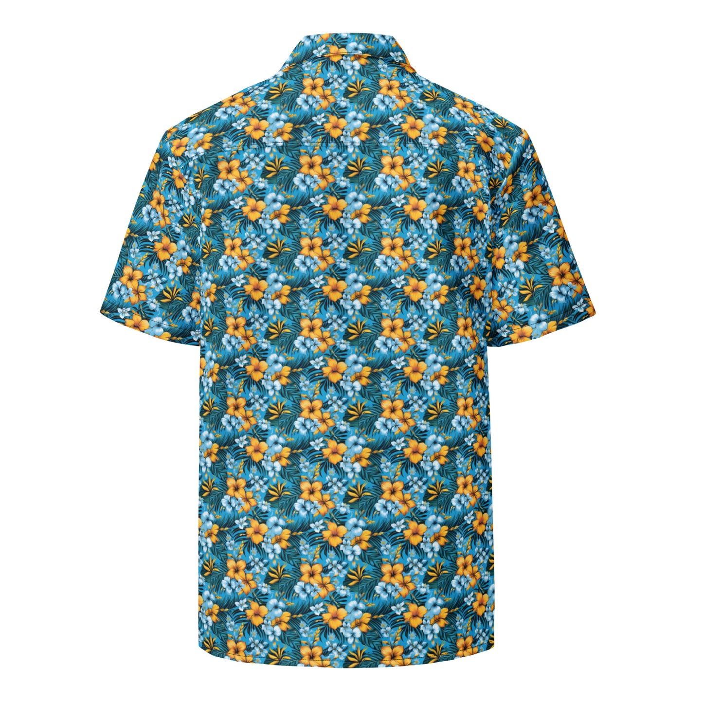 Unisex Button Shirt: Floral Print 01