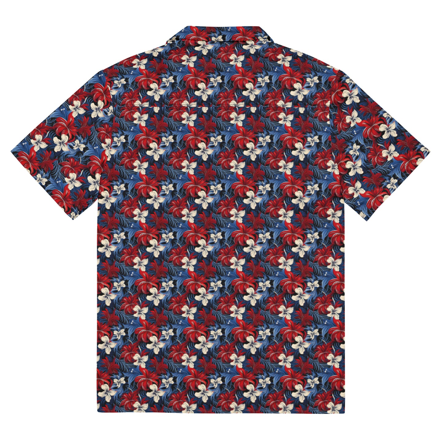 Unisex Button Shirt: Floral Print 05