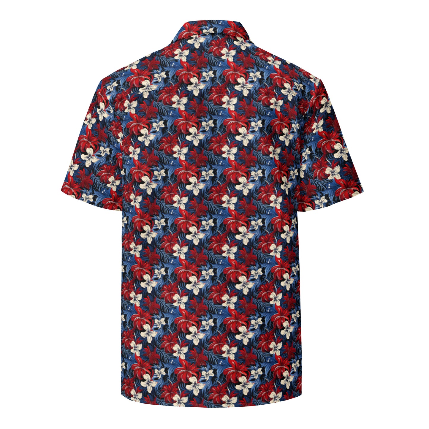 Unisex Button Shirt: Floral Print 05