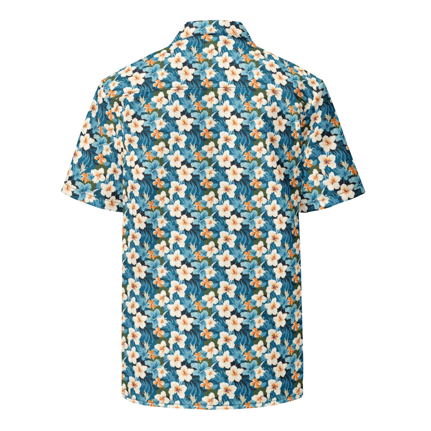 Unisex Button Shirt: Floral Print 08