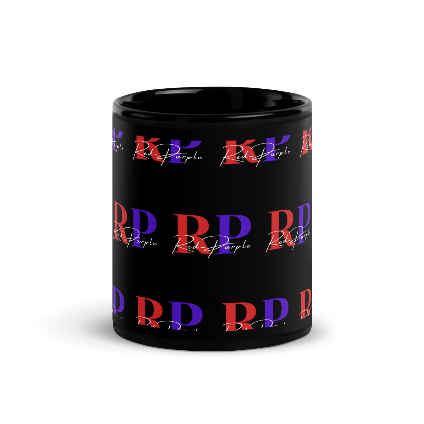 Red-Purple Black 11oz Glossy Mug