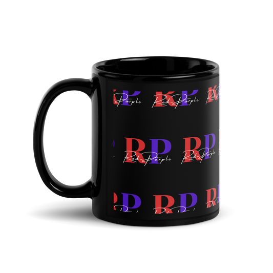 Red-Purple Black 11oz Glossy Mug