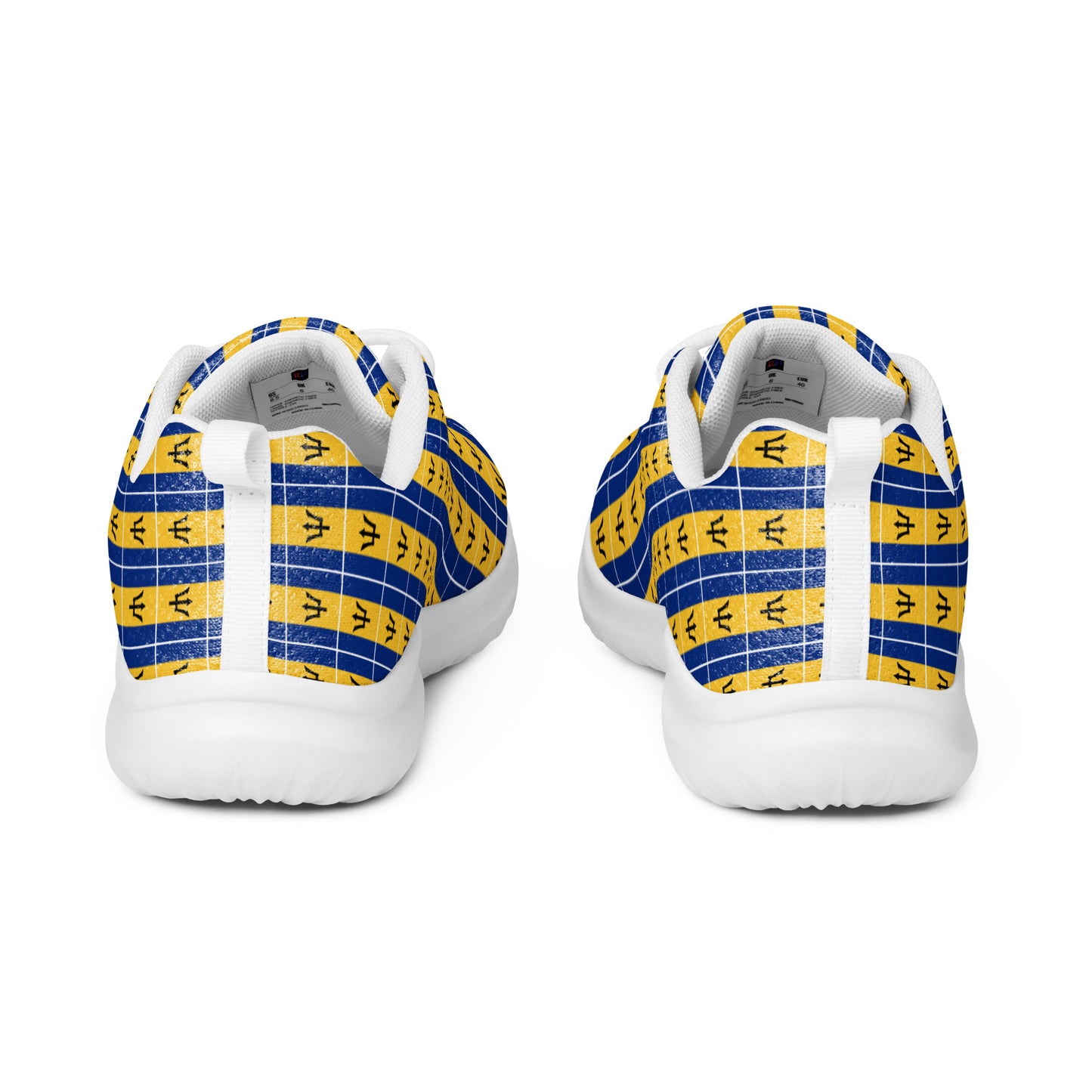 Men’s Athletic Shoes: Barbados - Patterned Flag