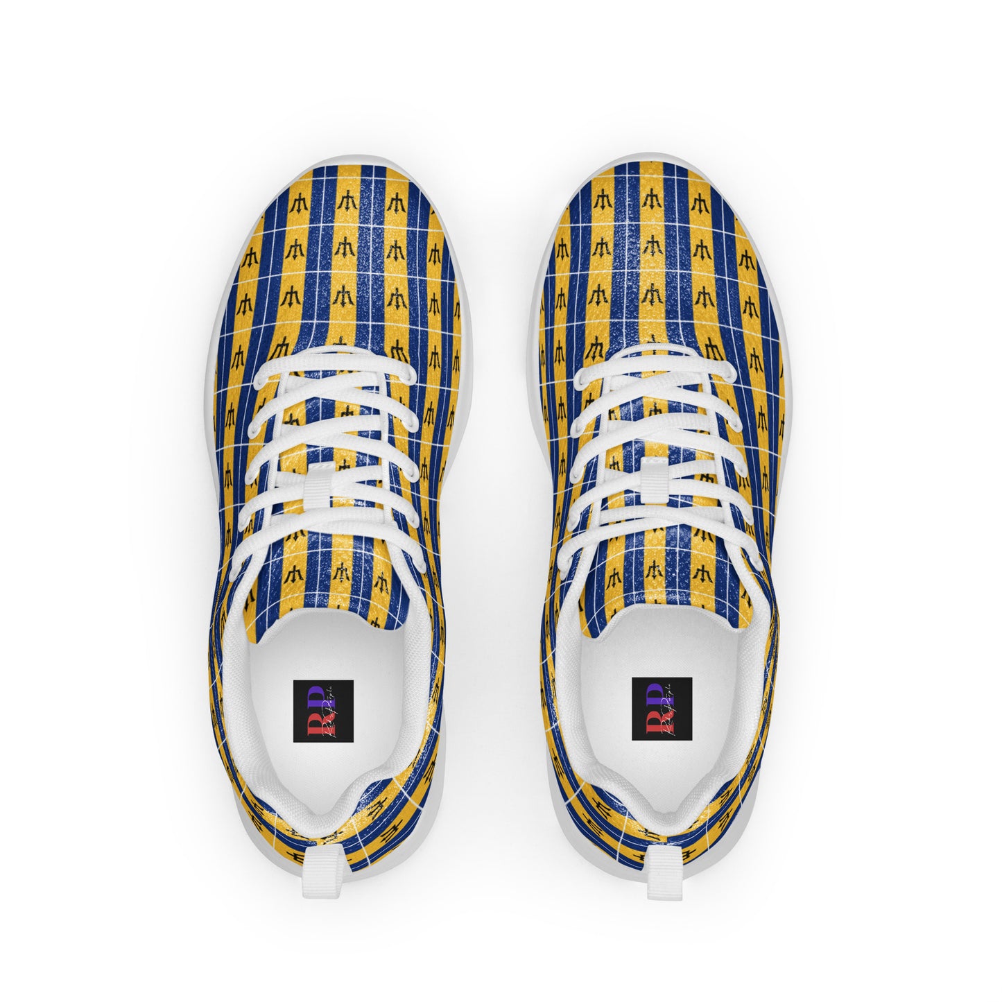 Men’s Athletic Shoes: Barbados - Patterned Flag