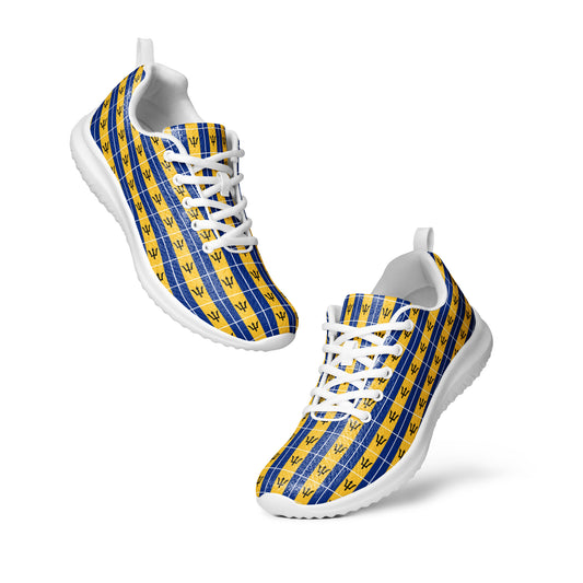 Men’s Athletic Shoes: Barbados - Patterned Flag