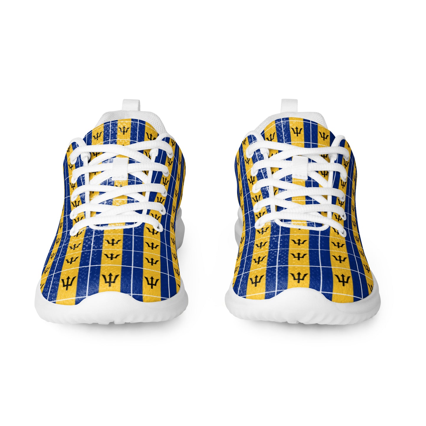 Men’s Athletic Shoes: Barbados - Patterned Flag