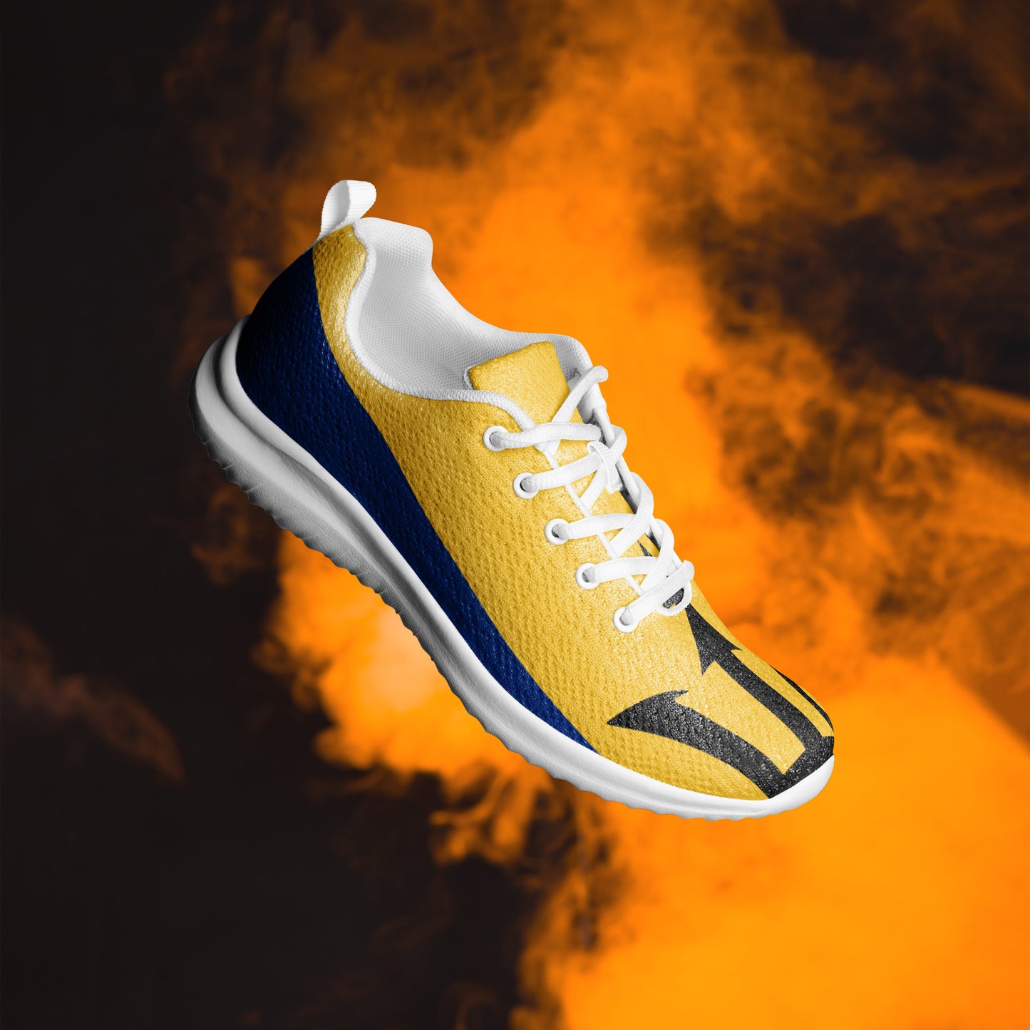 Men’s Athletic Shoes: Barbados - Large Flag