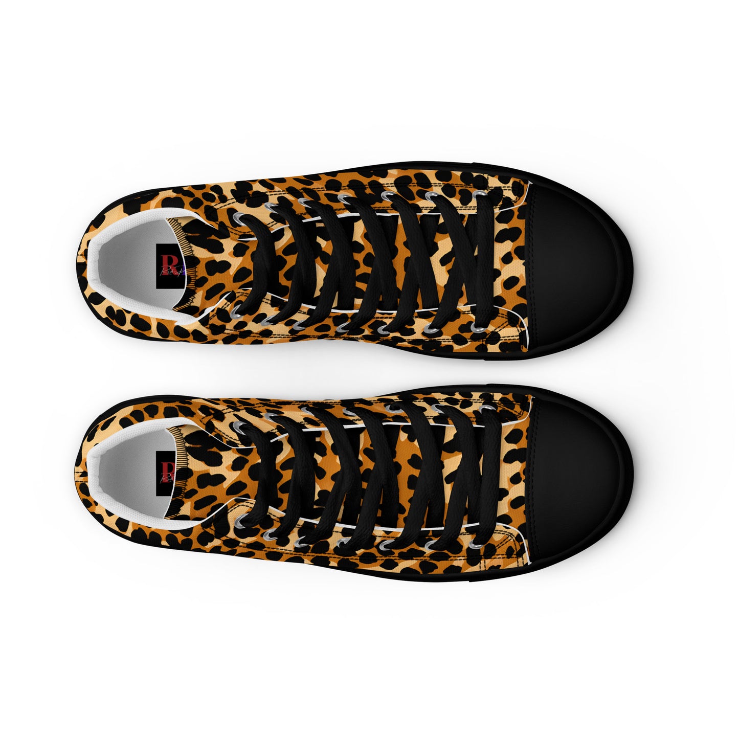 Men’s High Top Canvas Shoes: Leopard