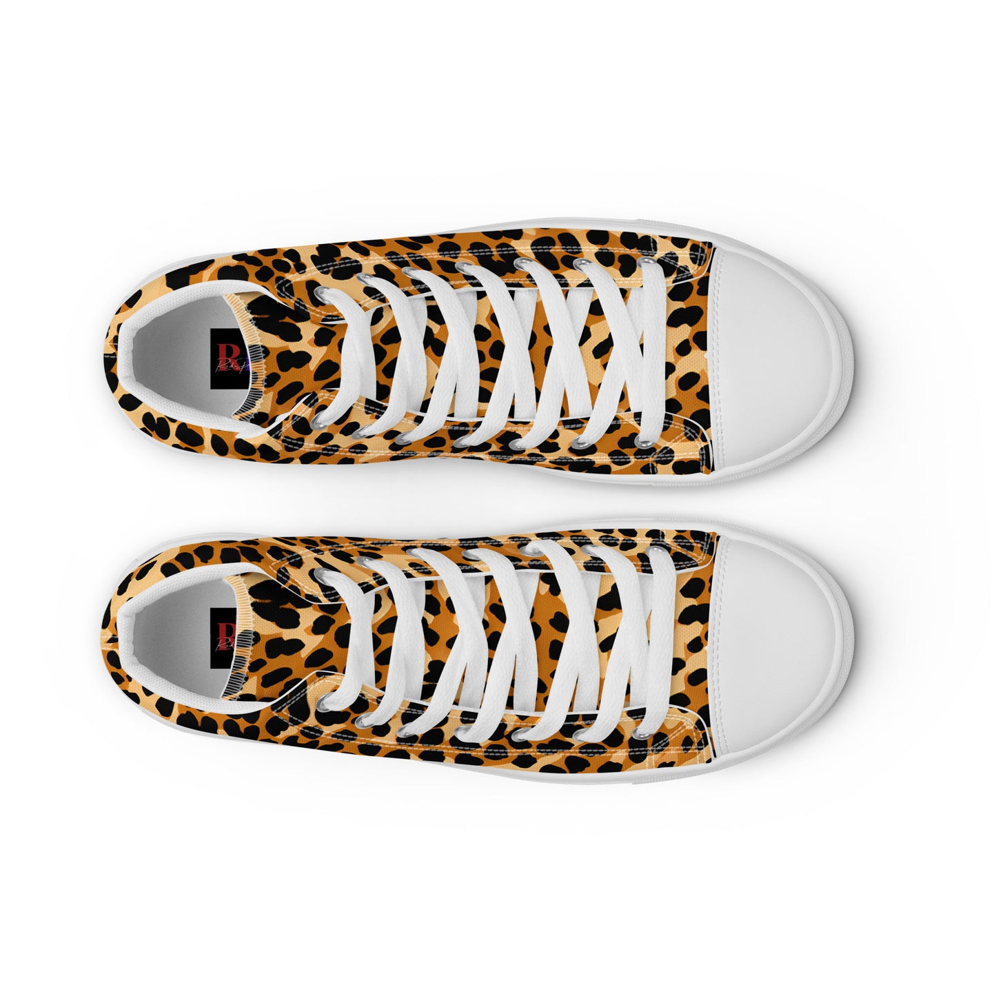 Men’s High Top Canvas Shoes: Leopard