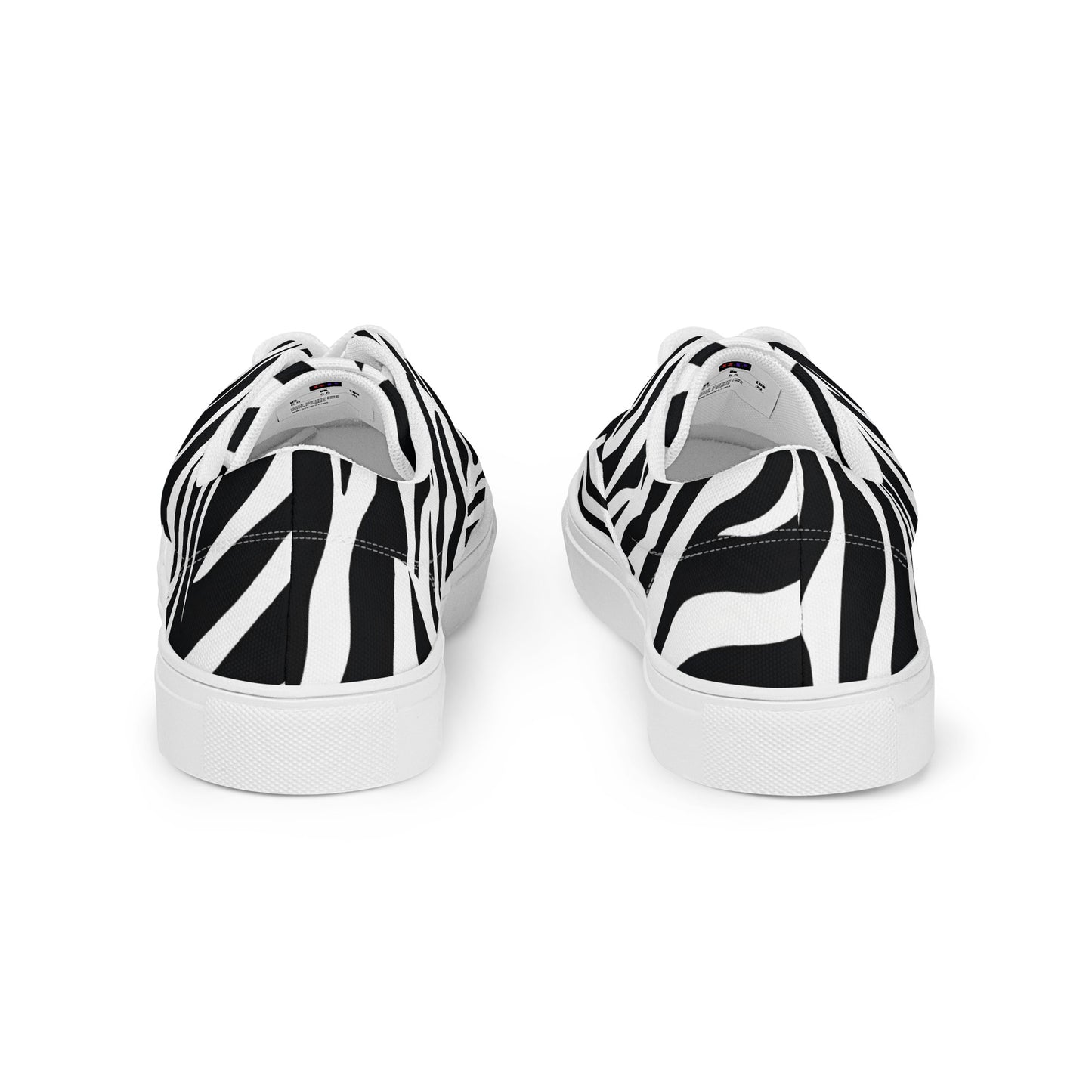 Men’s Lace-Up Canvas Shoes: Zebra