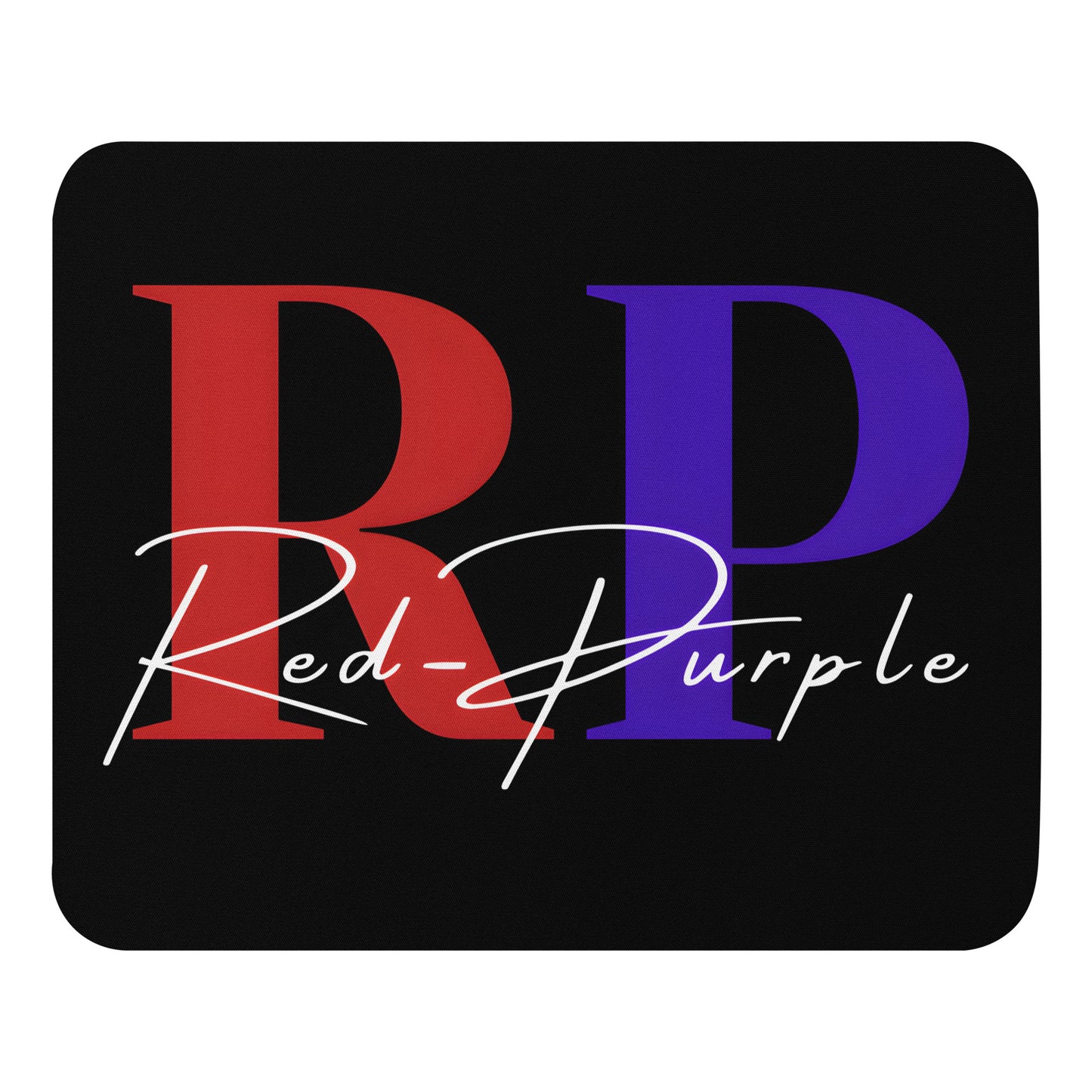 Mouse Pad: Red-Purple - Logo