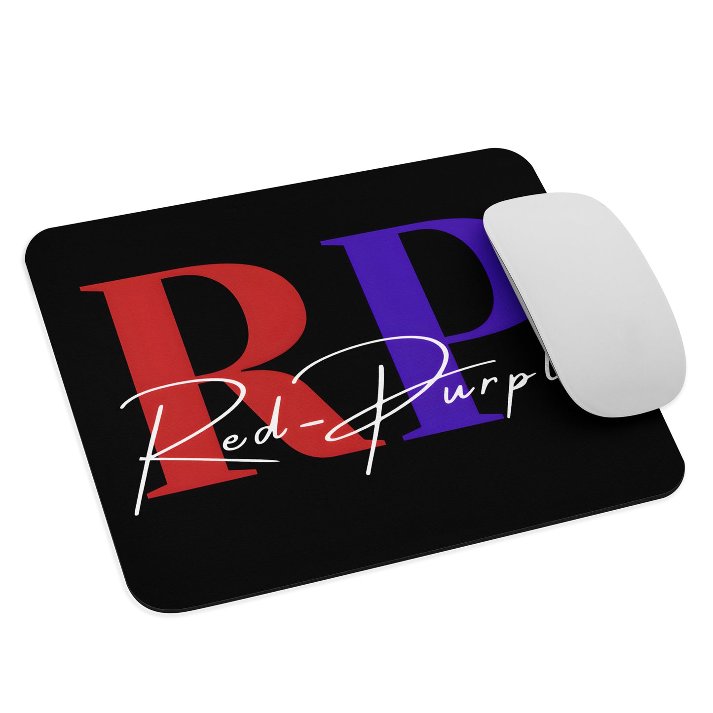 Mouse Pad: Red-Purple - Logo