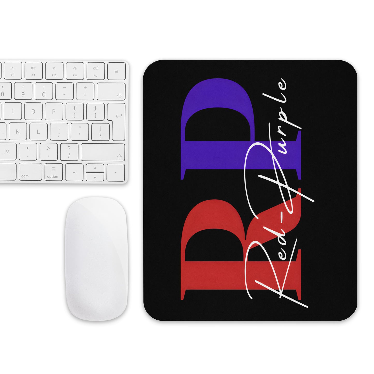 Mouse Pad: Red-Purple - Logo